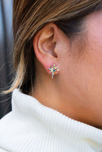 Load image into Gallery viewer, Star of Bethlehem Studs - Gold Sparkle