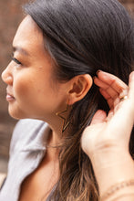 Load image into Gallery viewer, Luxe Star Hoops - Gold