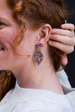 Load image into Gallery viewer, Vintage Ornament Earrings - Gold Tinsel