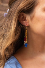 Load image into Gallery viewer, Firework Star Earrings - Red, White & Blue