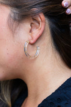 Load image into Gallery viewer, Camy Hoops - Gold Foil
