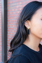 Load image into Gallery viewer, Mia Mini Earrings - Black Glitter