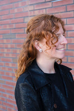 Load image into Gallery viewer, Skull Studs - White Glitter