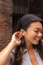 Load image into Gallery viewer, Luxe Star Hoops - Silver