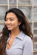 Load image into Gallery viewer, Cross Studs - Silver Glitter