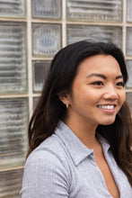 Load image into Gallery viewer, Cross Studs - Gold Glitter