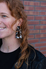 Load image into Gallery viewer, Avery Earrings - Black & White