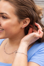 Load image into Gallery viewer, Luxe Heart Studs - Silver