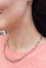 Load image into Gallery viewer, Luxe Silver Chunky Paper Clip Chain - 18"