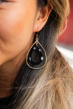 Load image into Gallery viewer, Savannah Earrings - Onyx Black