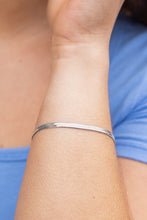 Load image into Gallery viewer, Luxe Silver Herringbone Bracelet