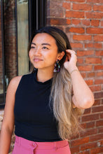 Load image into Gallery viewer, Avery Earrings - Midnight Opal