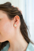Load image into Gallery viewer, Sand Dollar Studs - Ivory