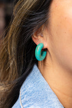 Load image into Gallery viewer, Chloe Hoops - Turquoise