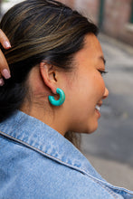 Load image into Gallery viewer, Chloe Hoops - Turquoise