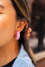 Load image into Gallery viewer, Chloe Hoops - Pink