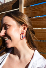 Load image into Gallery viewer, Camy Hoops - Red, White & Blue
