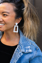 Load image into Gallery viewer, Avery Earrings - White Glitter