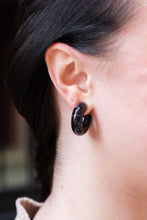 Load image into Gallery viewer, Chloe Hoops - Black