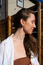 Load image into Gallery viewer, Easter Egg Studs - Pastel Green Glitter