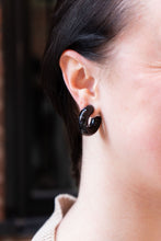 Load image into Gallery viewer, Chloe Hoops - Black