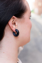Load image into Gallery viewer, Chloe Hoops - Black