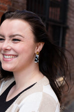 Load image into Gallery viewer, Mia Mini Earrings - Black & White