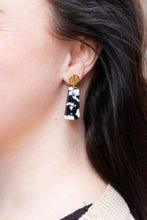 Load image into Gallery viewer, Mia Mini Earrings - Black & White