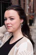 Load image into Gallery viewer, Mia Mini Earrings - Black & White