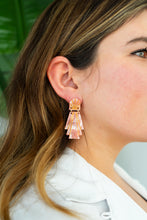 Load image into Gallery viewer, Lucille Earrings - Rose Quartz