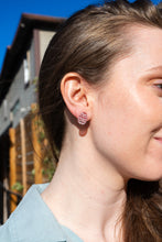 Load image into Gallery viewer, Easter Egg Studs - Pastel Pink Glitter