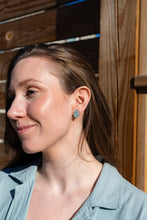 Load image into Gallery viewer, Easter Egg Studs - Pastel Blue Glitter