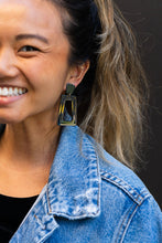 Load image into Gallery viewer, Avery Earrings - Black Glitter