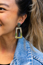Load image into Gallery viewer, Avery Earrings - Black Glitter