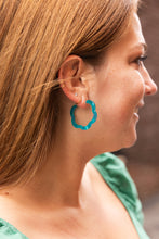 Load image into Gallery viewer, Posey Hoops - Sea Green