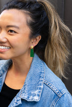 Load image into Gallery viewer, Mia Mini Earrings - Green Glitter