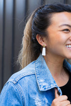 Load image into Gallery viewer, Mia Mini Earrings - White Glitter
