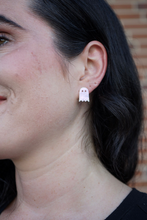 Load image into Gallery viewer, Mini Ghost Studs - Light Pink Shimmer