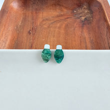 Load image into Gallery viewer, Christmas Light Studs - Green Shimmer