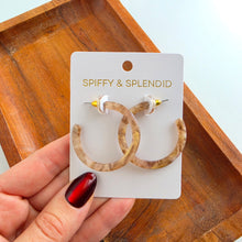 Load image into Gallery viewer, Camy Hoops - Shimmering Taupe