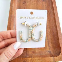 Load image into Gallery viewer, Jenna Hoops - Creamsicle Mint