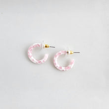 Load image into Gallery viewer, Micro Cam Mini Hoops - Powder Pink Dot