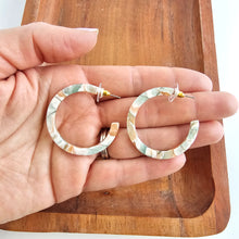 Load image into Gallery viewer, Camy Hoops - Creamsicle Mint