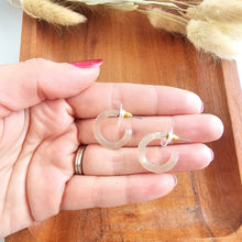 Load image into Gallery viewer, Micro Cam Mini Hoops - Cashmere