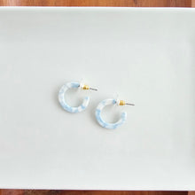 Load image into Gallery viewer, Micro Cam Mini Hoops - Saltwater Blue