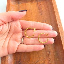 Load image into Gallery viewer, Luxe Tatum Hoops - Gold