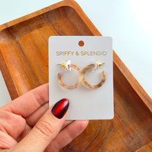 Load image into Gallery viewer, Cam Mini Hoops - Shimmering Taupe
