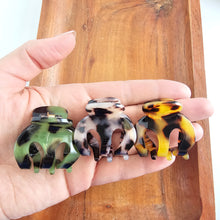 Load image into Gallery viewer, Claire Hair Claw Trio - Olive Tortoise, Blonde Tortoise, and Tortoise