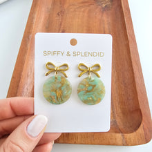 Load image into Gallery viewer, Bailey Earrings - Champagne Mint