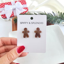 Load image into Gallery viewer, Gingerbread Studs - Brown Shimmer
